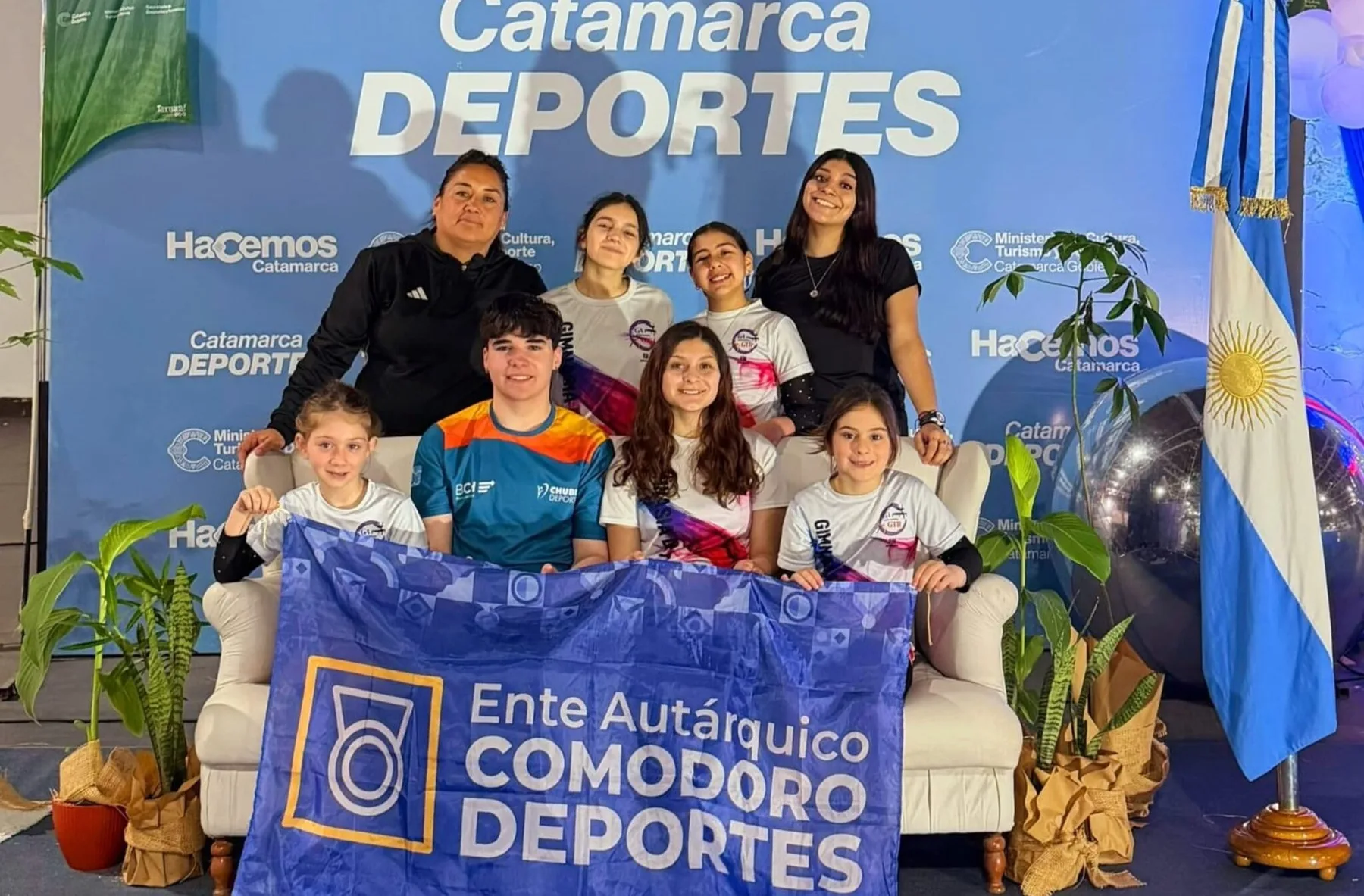 Gimnastas de Comodoro Rivadavia subieron al podio en el Nacional de Trampolín en Catamarca