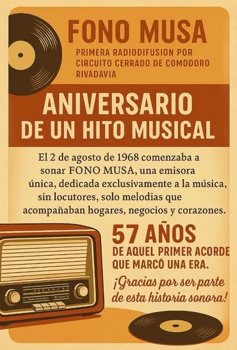 Fono Musa: la música por cable que sonó en Comodoro durante décadas