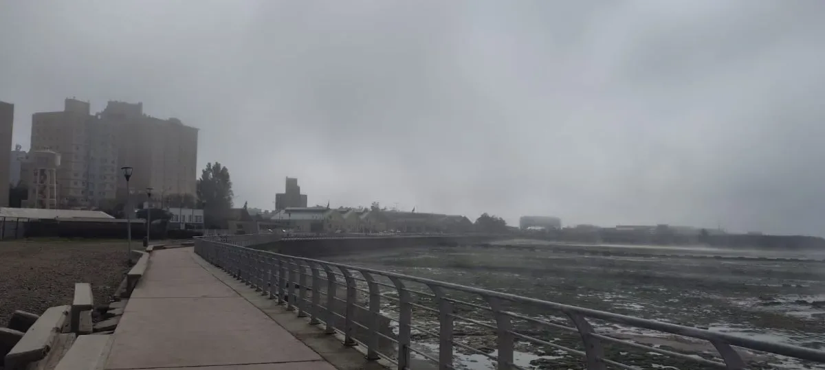 Neblina cubrió Comodoro Rivadavia y redujo la visibilidad en la mañana del domingo