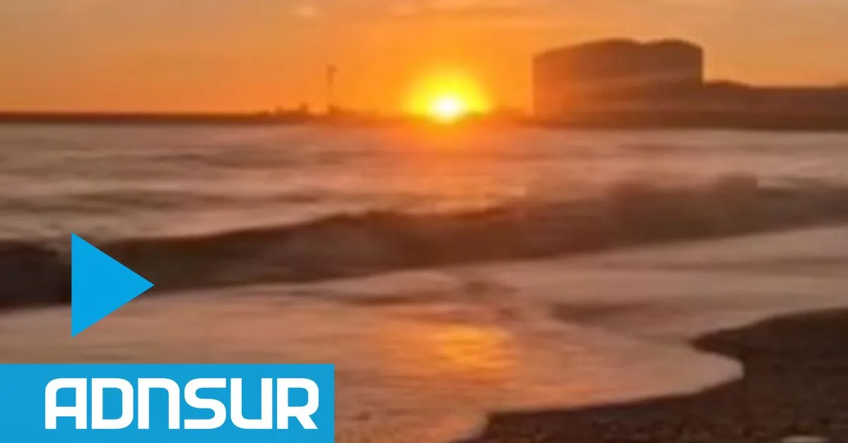 Amanecer despejado en la costa de Comodoro tras varios días de lluvia