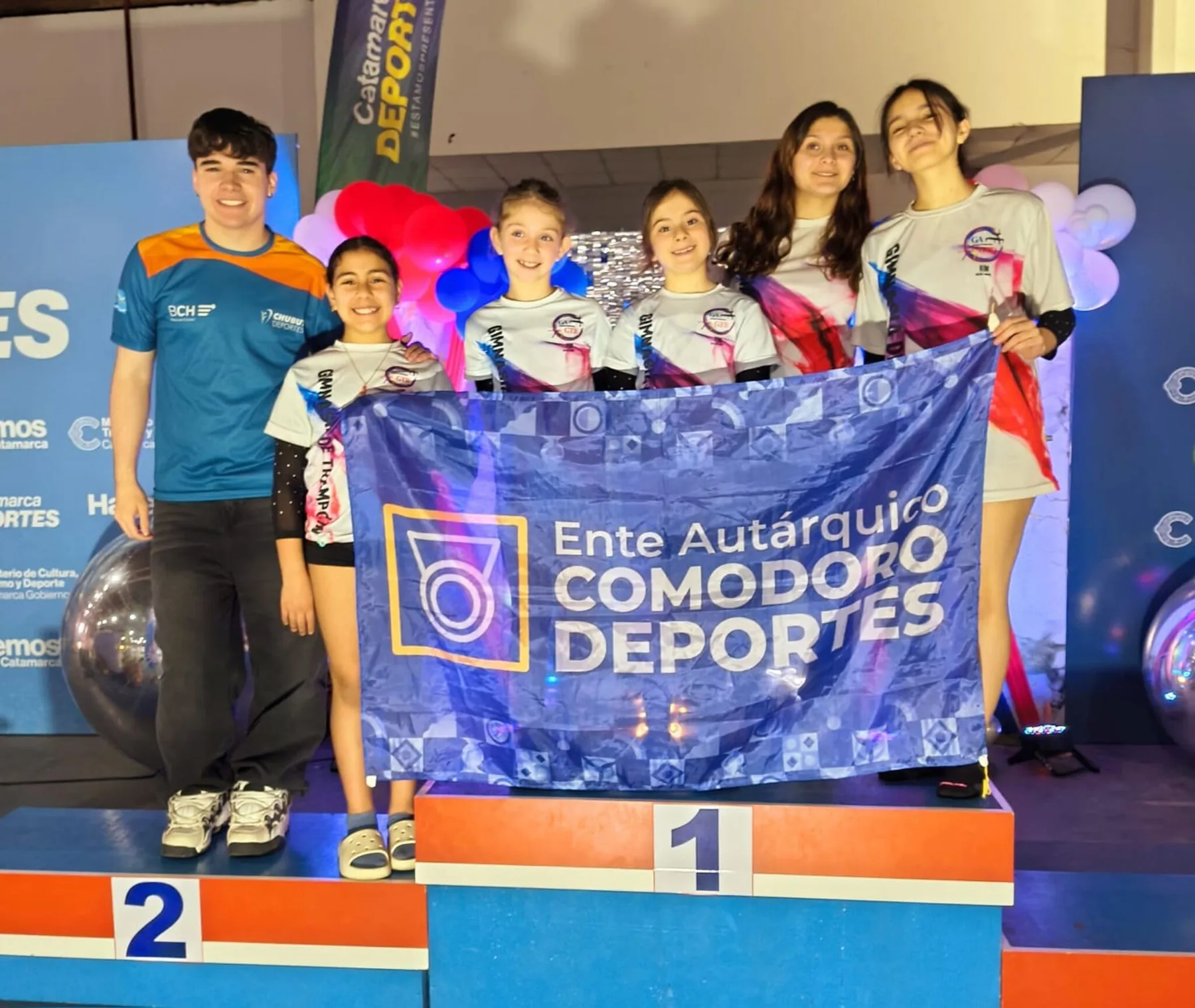 Gimnastas de Comodoro Rivadavia subieron al podio en el Nacional de Trampolín en Catamarca