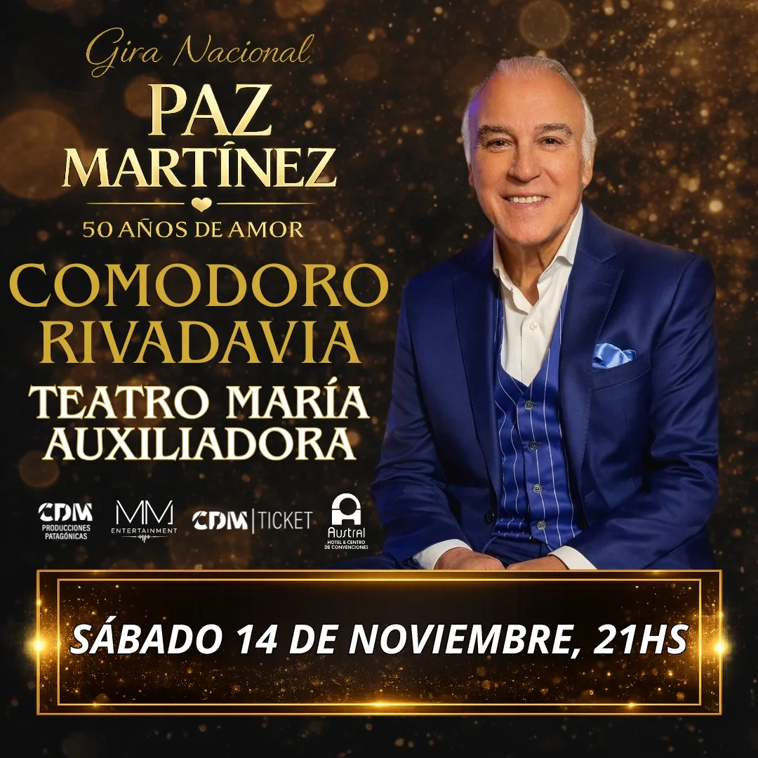 Paz Martínez se presenta en el Teatro María Auxiliadora el 14 de noviembre