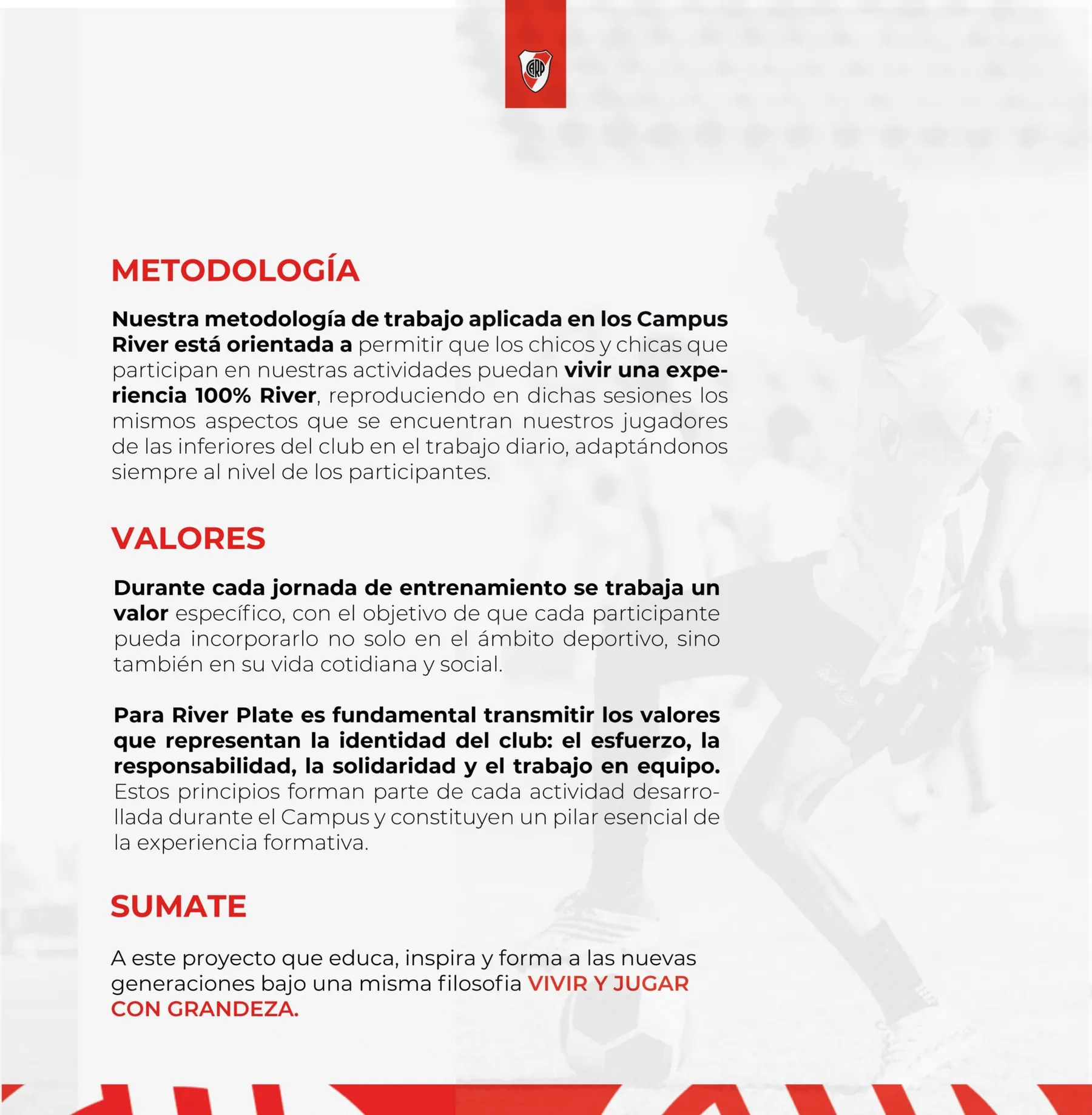 Rada Tilly albergará el primer campus de River en la Patagonia