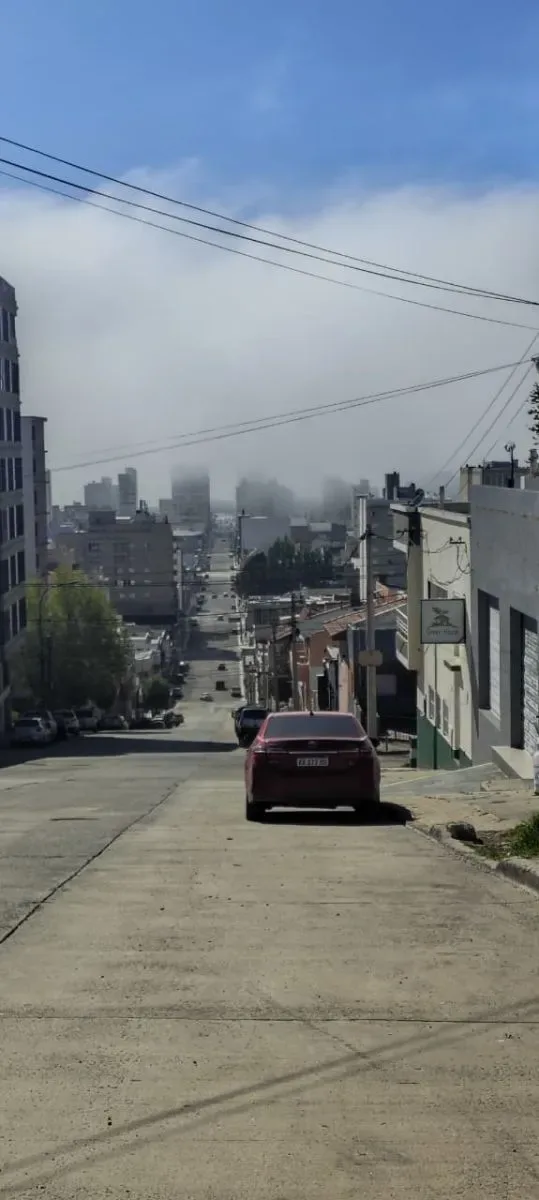 Neblina cubrió Comodoro Rivadavia y redujo la visibilidad en la mañana del domingo