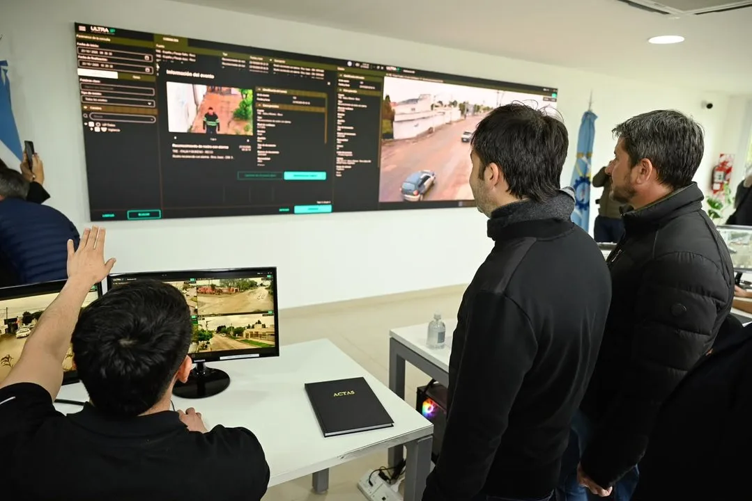 Trelew estrena centro de monitoreo con reconocimiento facial y el Gobierno prevé extenderlo a Comodoro